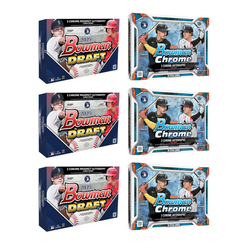 #MLBBC14 | PYT | 2026 BOWMAN CHROME BASEBALL DELIGHT (x3) + 2025 BOWMAN DRAFT BASEBALL DELIGHT (x3)