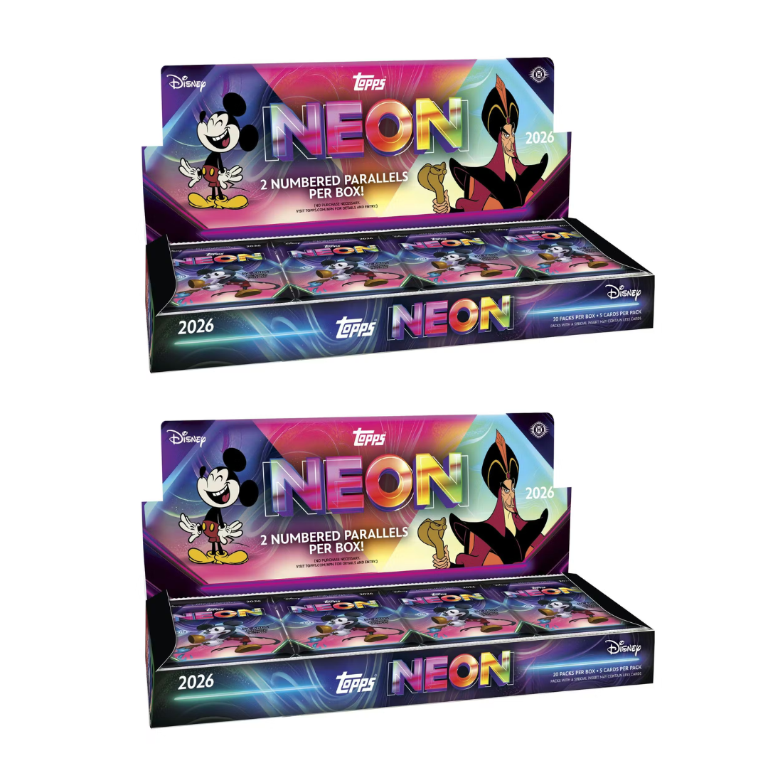 BANGER#R20 FRIDAY 2026 Topps Chrome Disney Neon Hobby (x2) Character Break