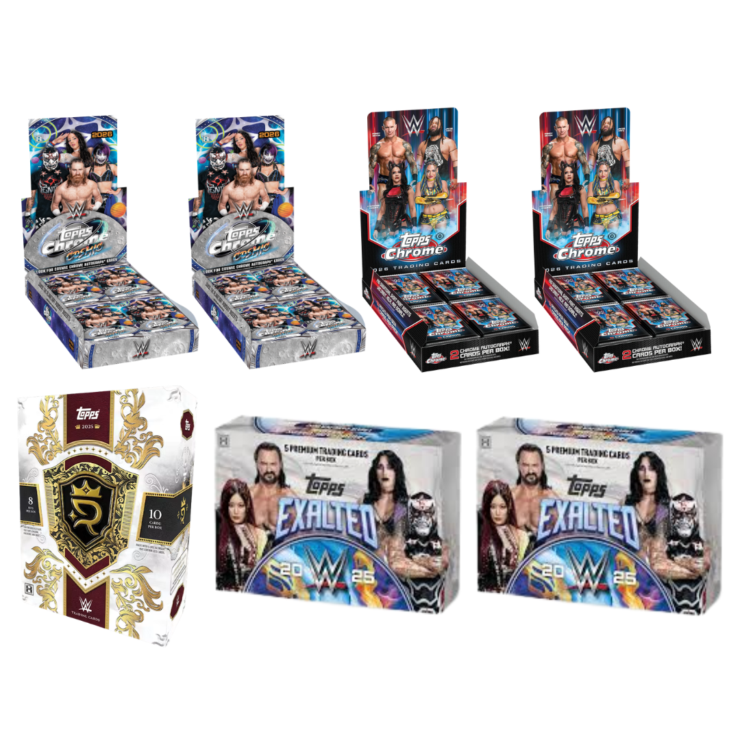 BANGER#R76 THURSDAY 2025 Topps WWE Royalty Hobby + Topps Cosmic Chrome Hobby (x2) + Topps Chrome WWE Hobby (x2) + Topps Exalted WWE Hobby (x2) Wrestler Break