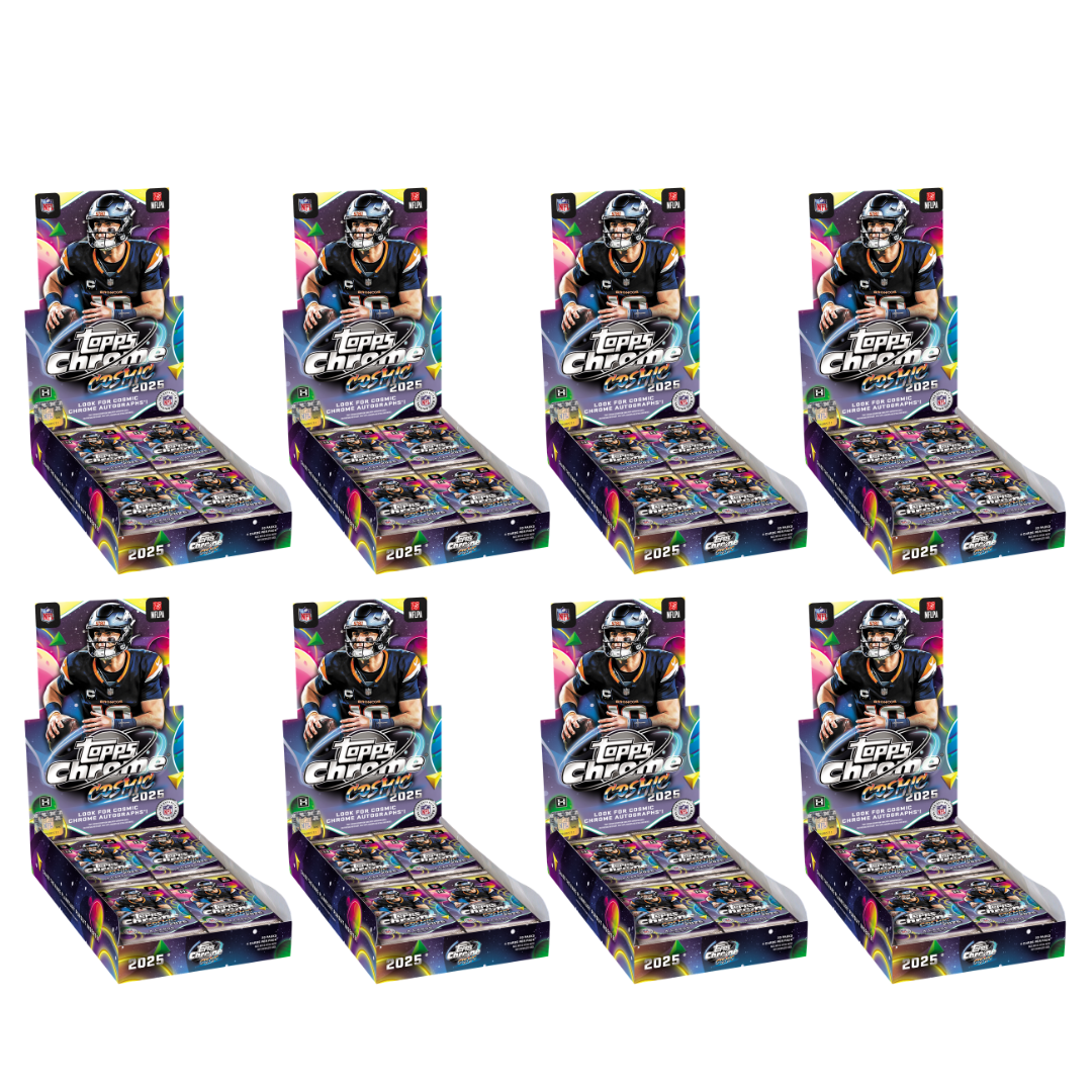BREAK#S56 SATURDAY 2025 Topps Cosmic Chrome Football Hobby Full Case (8 Box) Player Break