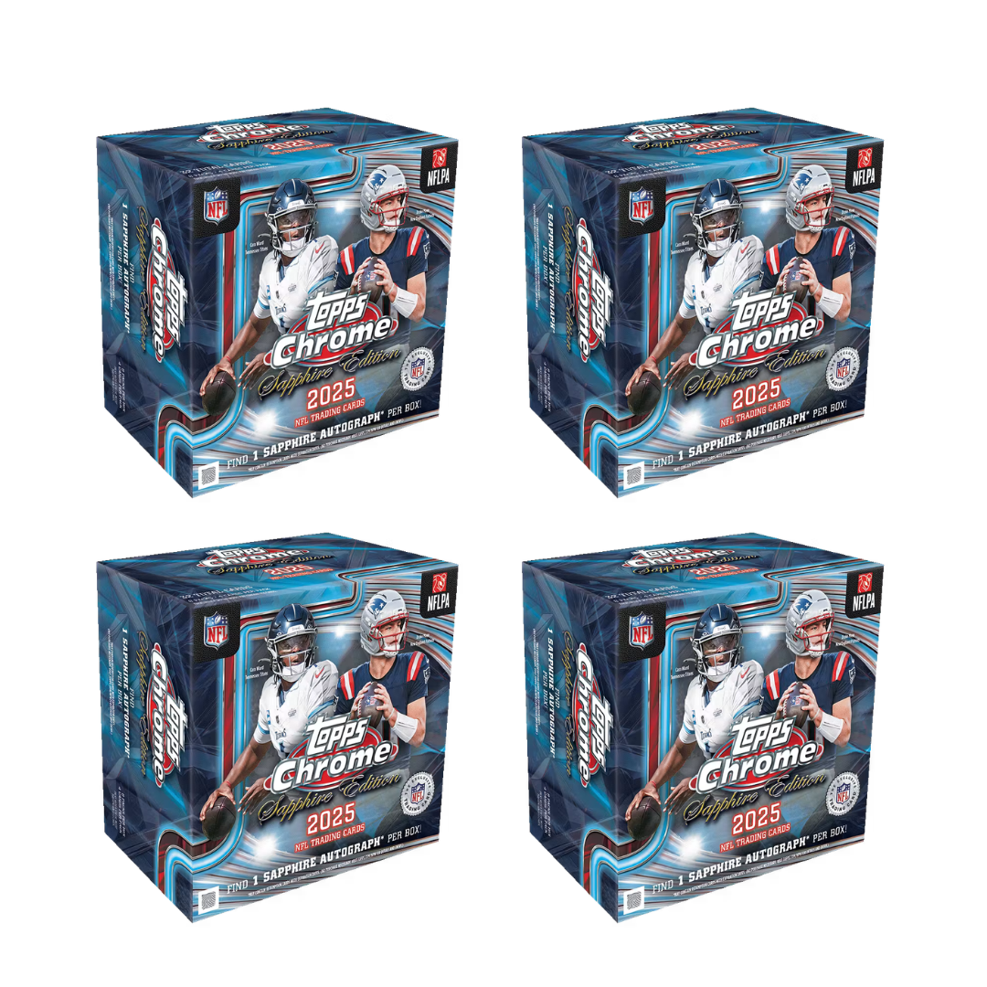 BREAK#S88 FRIDAY 2025 Topps Chrome Football Sapphire Edition Hobby (x4) Player Break