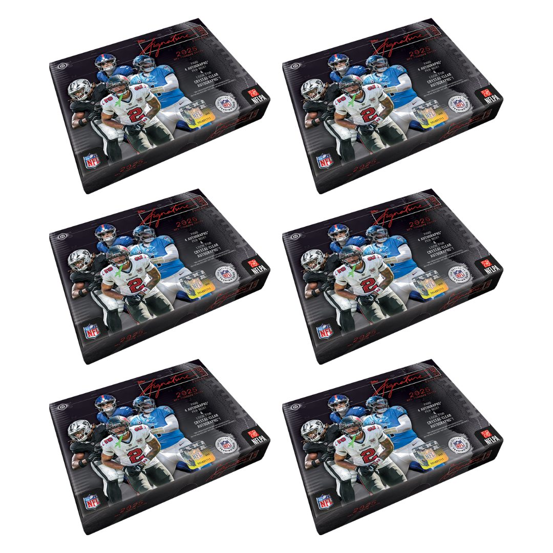 BREAK#S90 FRIDAY 2025 Topps Signature Class Football Hobby Jumbo Case (6 Box) Player Break