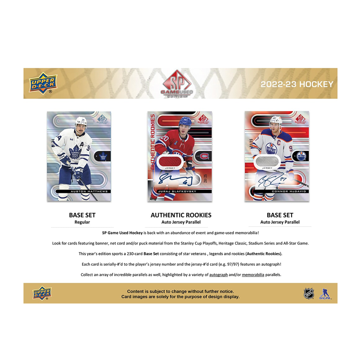 22/23 SP Hockey Game Used Edition Trading Card Box