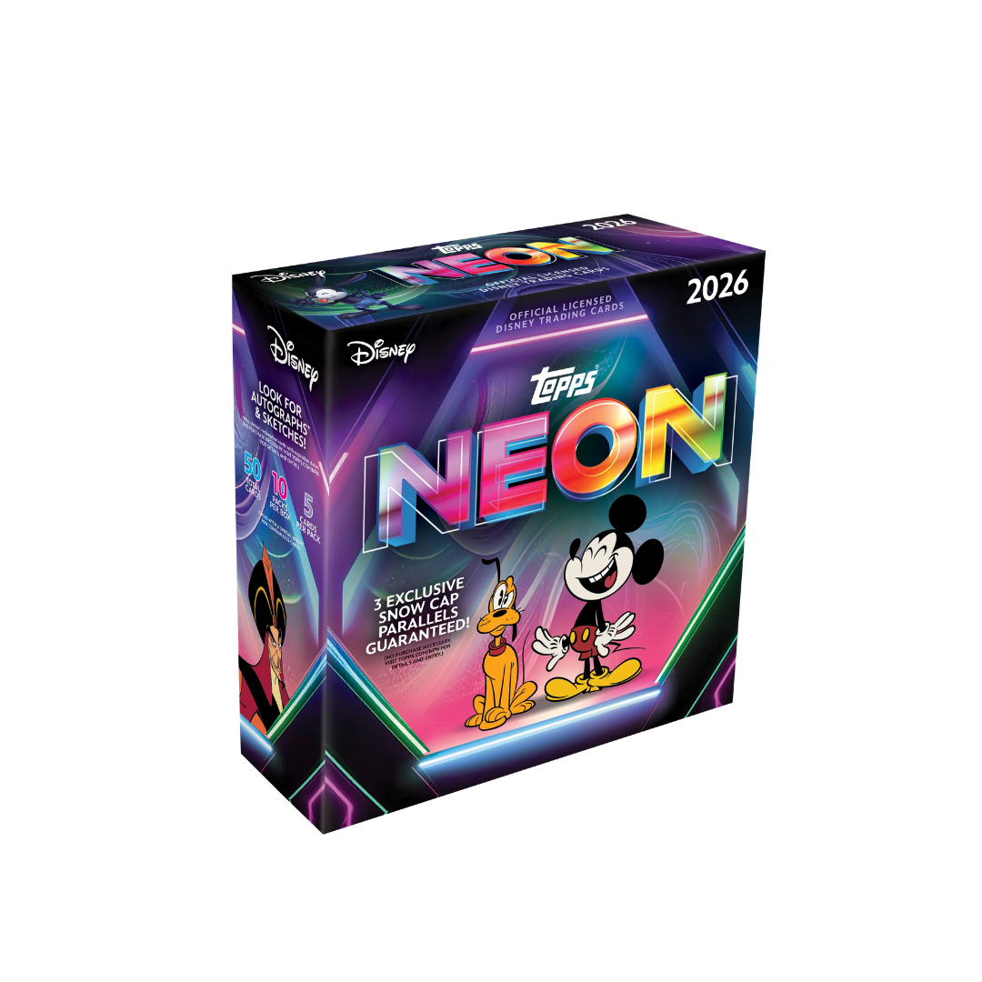 2026 Topps Chrome Disney Neon Mega Trading Cards