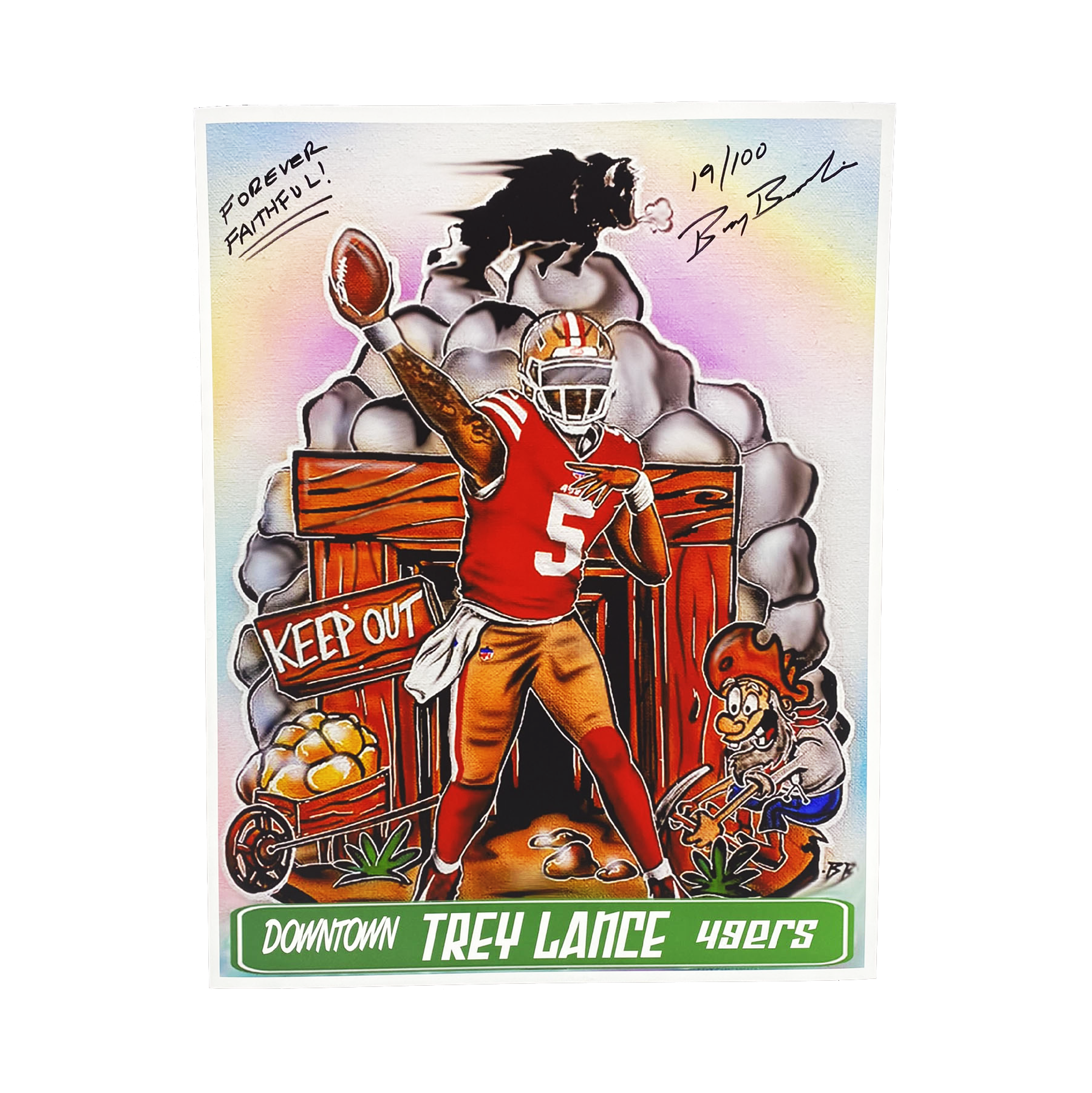Trey Lance Print - Downtown 49ers - /100
