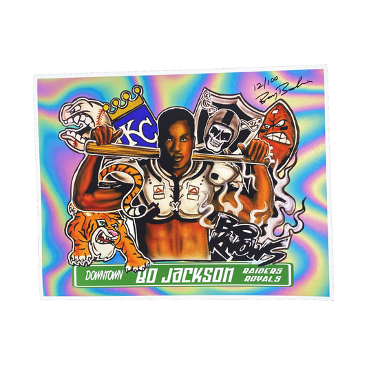 Bo Jackson Print - Downtown Raiders Royals - /100